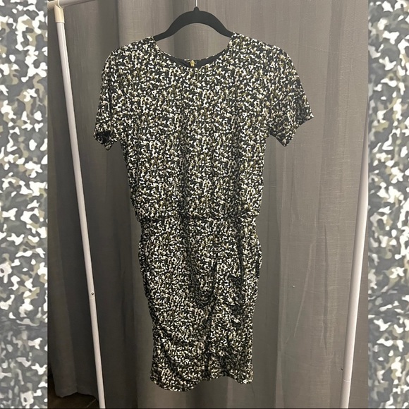 Michael Kors Camo Pencil Dress - Blk/Ivy - Picture 1 of 9